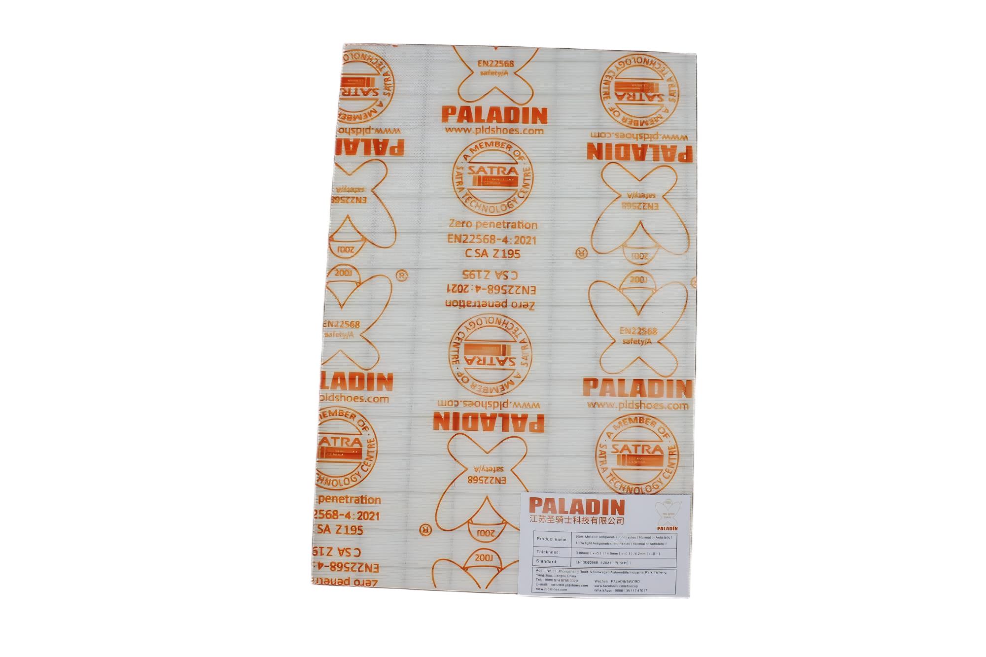 Anti -Punktion flexible weiche Innensohle -Stoff für Sicherheitsschuhe