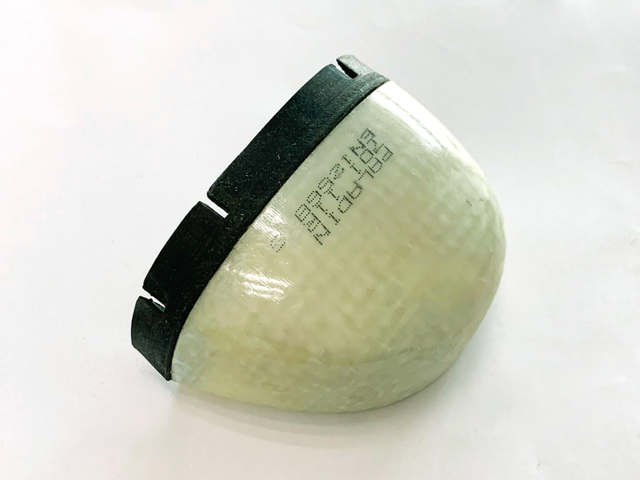 Fiberglas recycelbares neues Material Zehenkappe mit hoher Aufprallwiderstand EN ISO22568-2